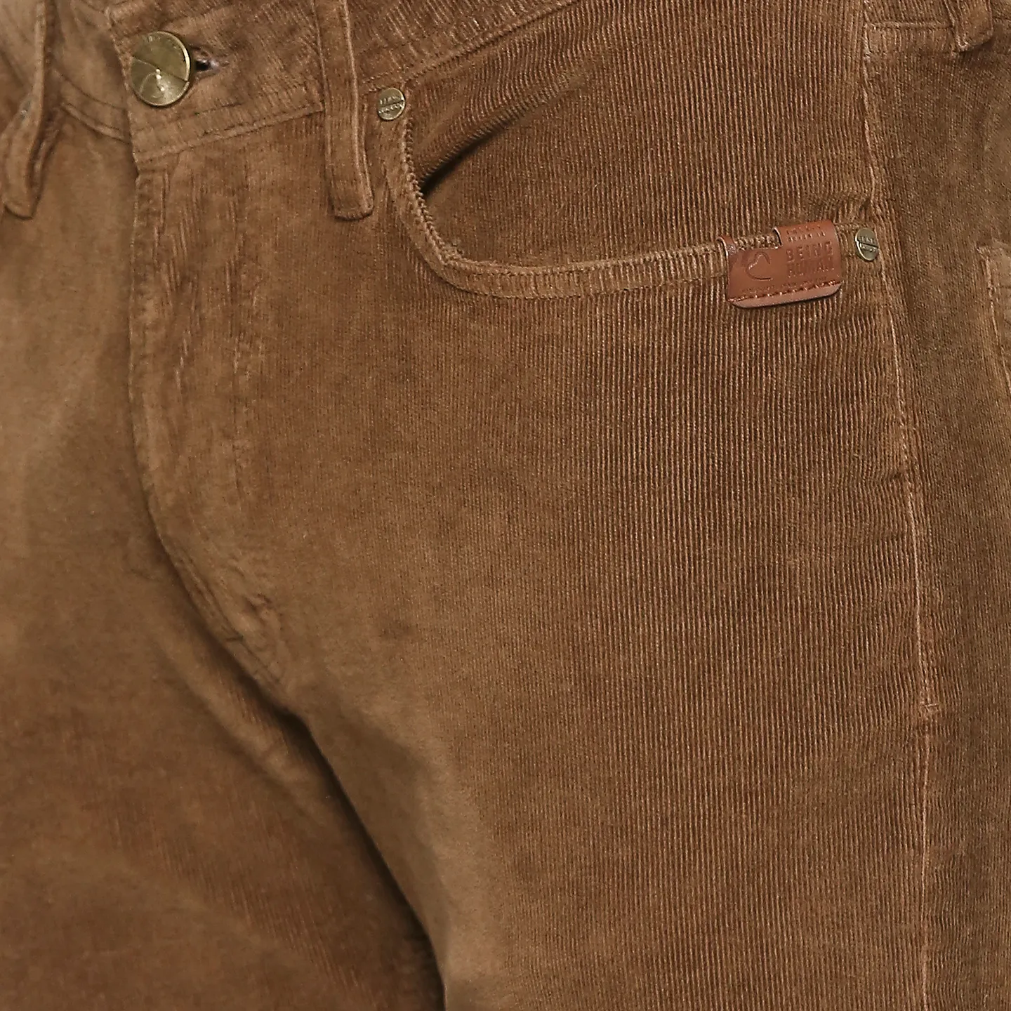 Brown Slim Straight Fit Men's Denims by Being Human Clothing - Image 5