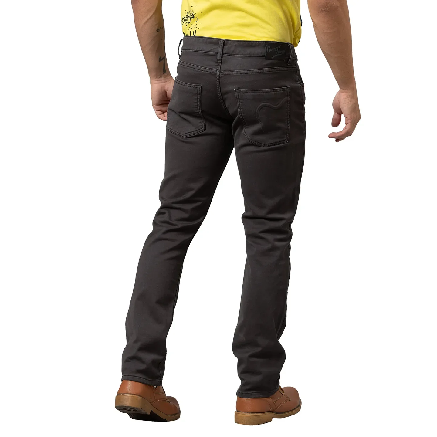 Charcoal Boot Cut Fit Denims For Men By Being Human Clothing - Image 3