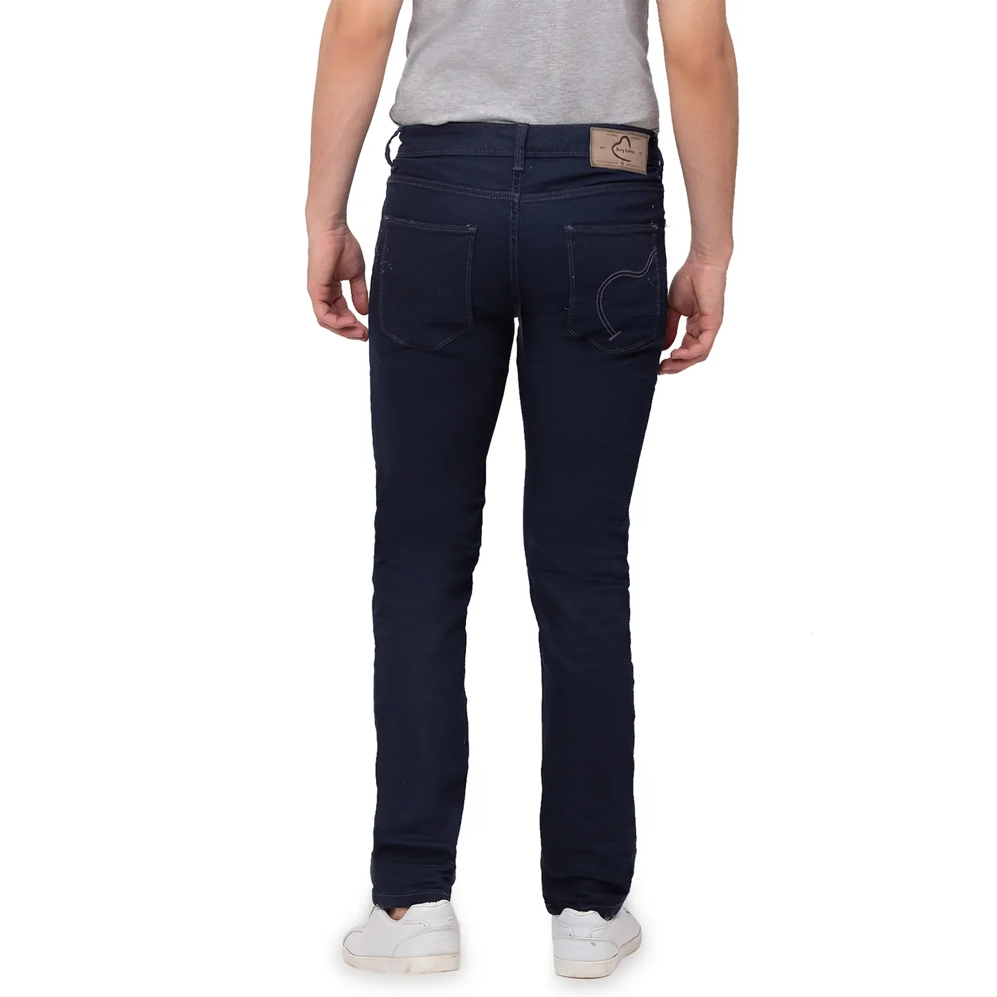 Blue Slim Straight Fit Men's Denims by Being Human Clothing - Image 2