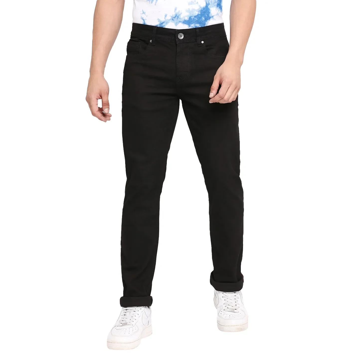 Blue Slim Straight Fit Men's Denims by Being Human Clothing