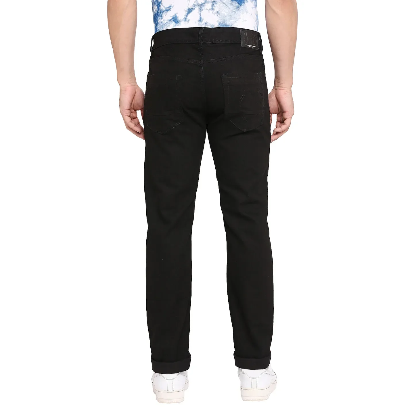 Blue Slim Straight Fit Men's Denims by Being Human Clothing - Image 4