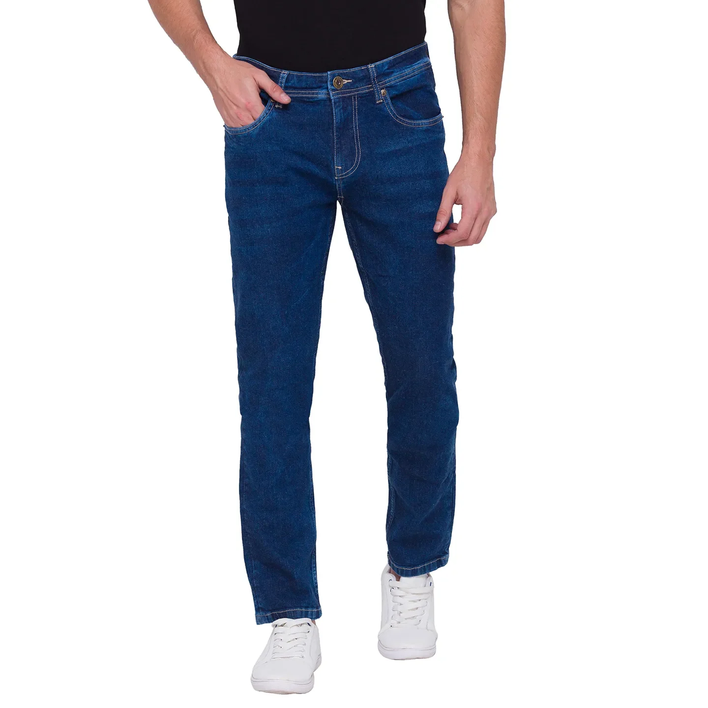 Blue Slim Straight Fit Men's Denims by Being Human Clothing