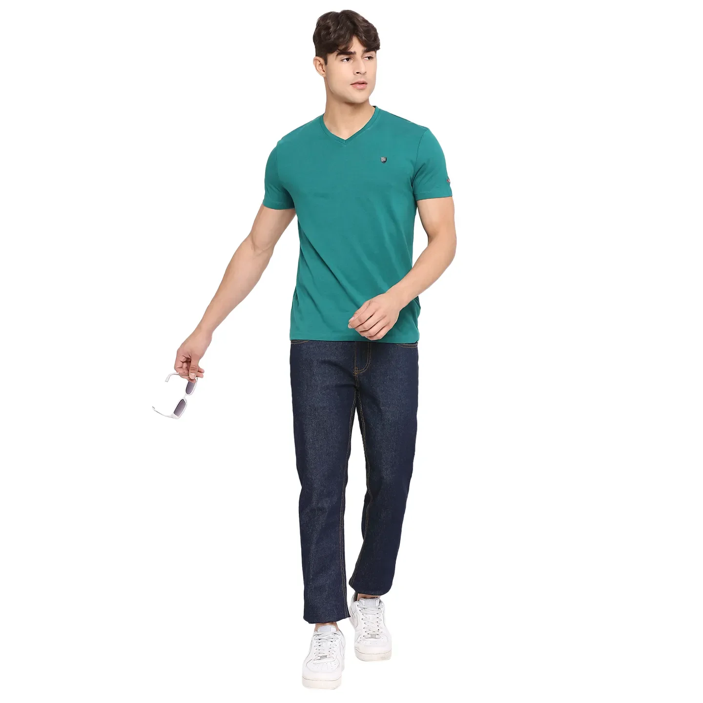 Blue Slim Straight Fit Men's Denims by Being Human Clothing - Image 6