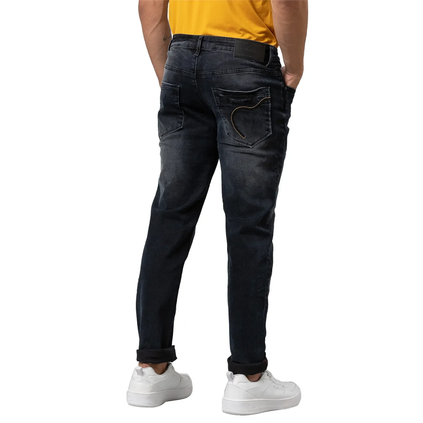 Blue Slim Straight Fit Men's Denims by Being Human Clothing - Image 2