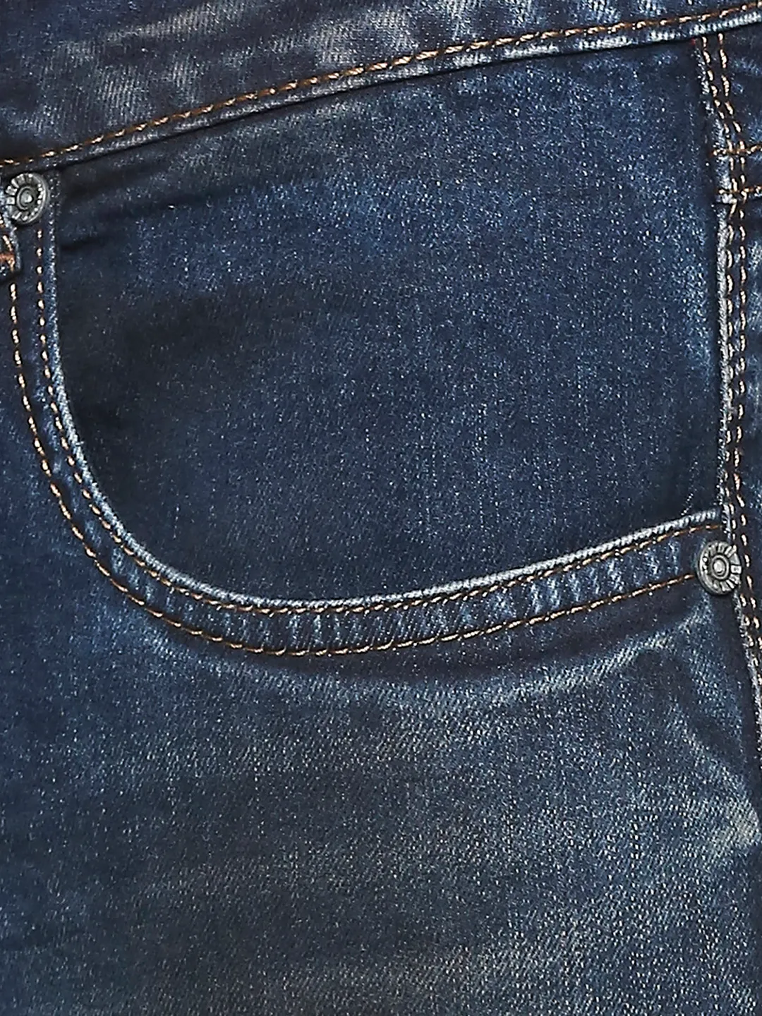 Blue Slim Straight Fit Men's Denims by Being Human Clothing - Image 5