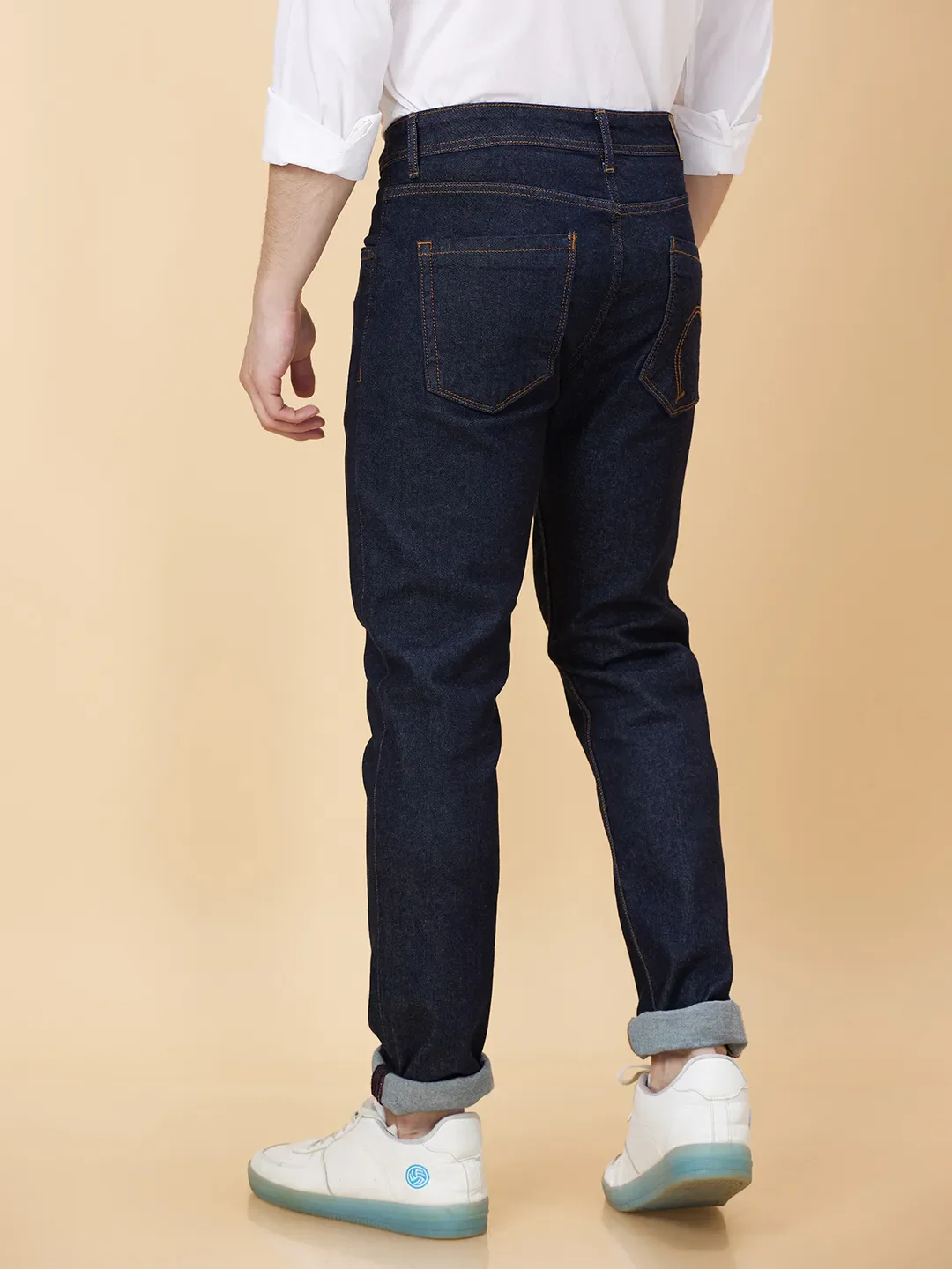 Blue Slim Fit Men's Denims by Being Human Clothing - Image 4
