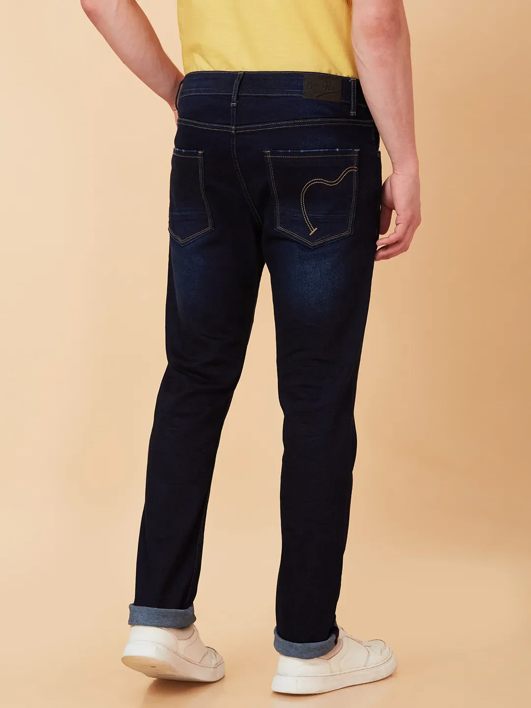 Blue Slim Fit Men's Denims by Being Human Clothing - Image 3