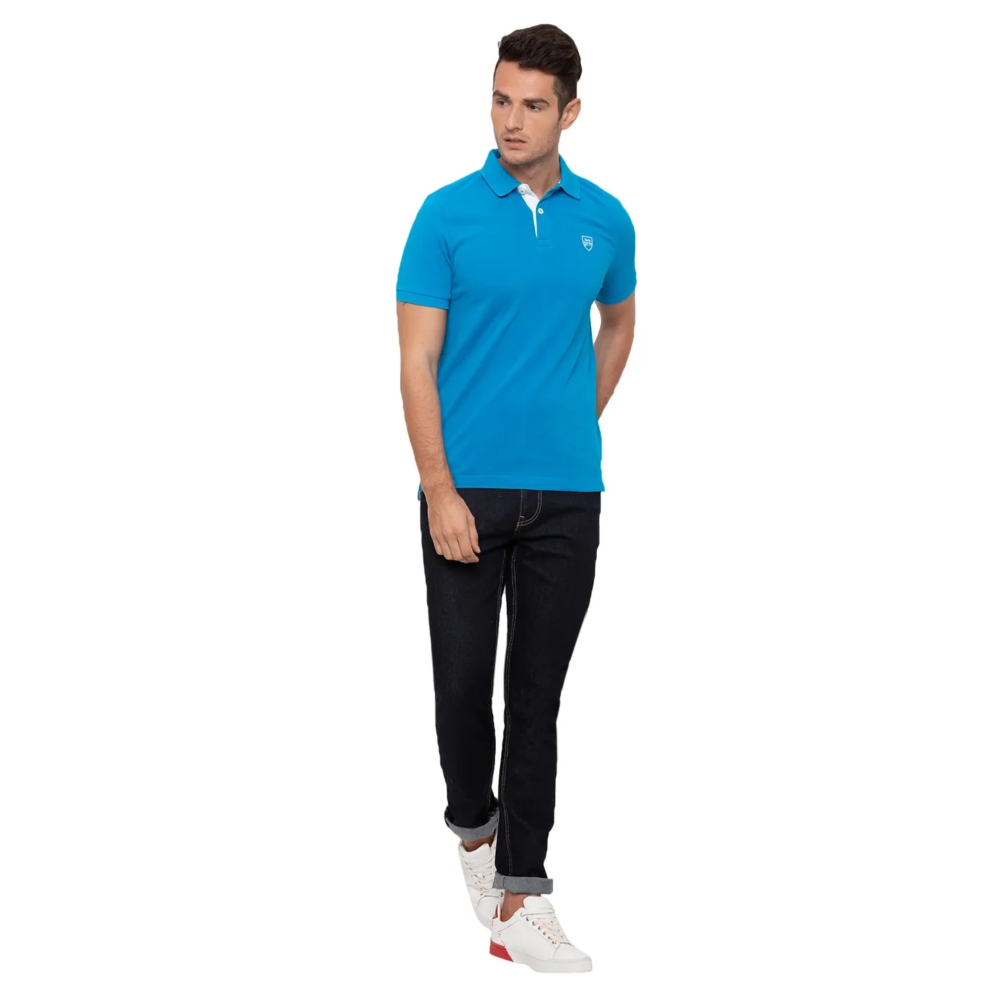 Blue Slim Straight Fit  Men's Denims by Being Human Clothing - Image 5