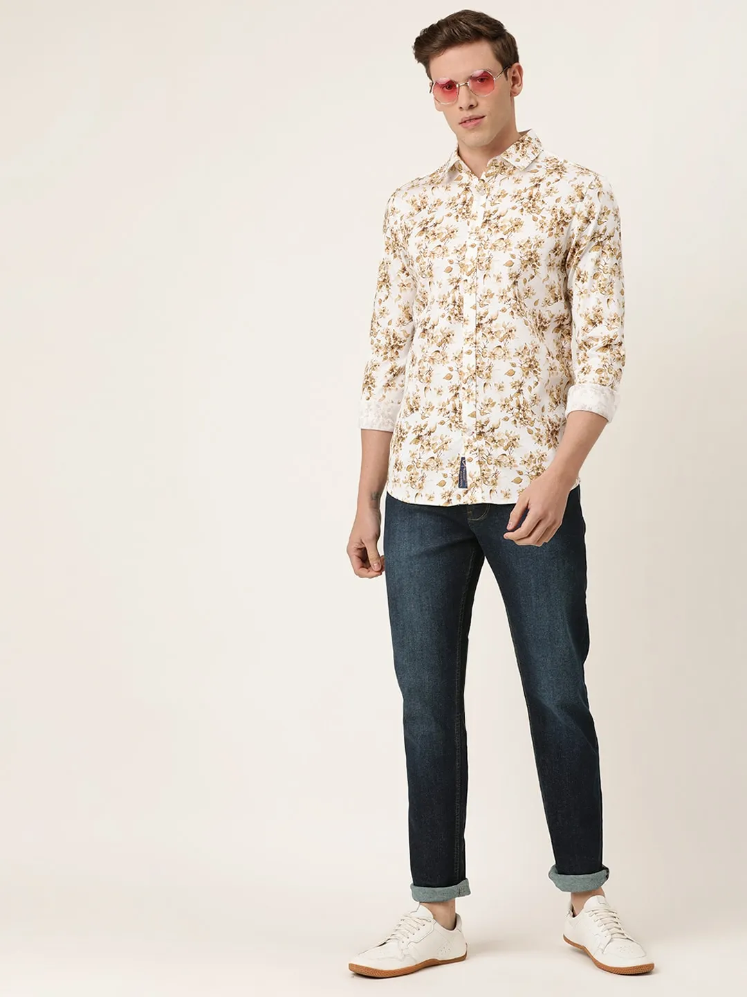 Blue Slim Straight Fit Men's Denims by Being Human Clothing - Image 4