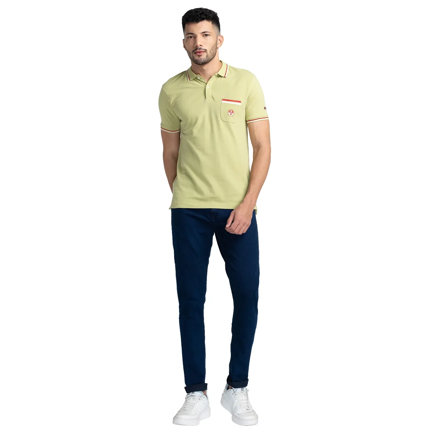 Blue Slim Straight Fit Men's Denims by Being Human Clothing - Image 2