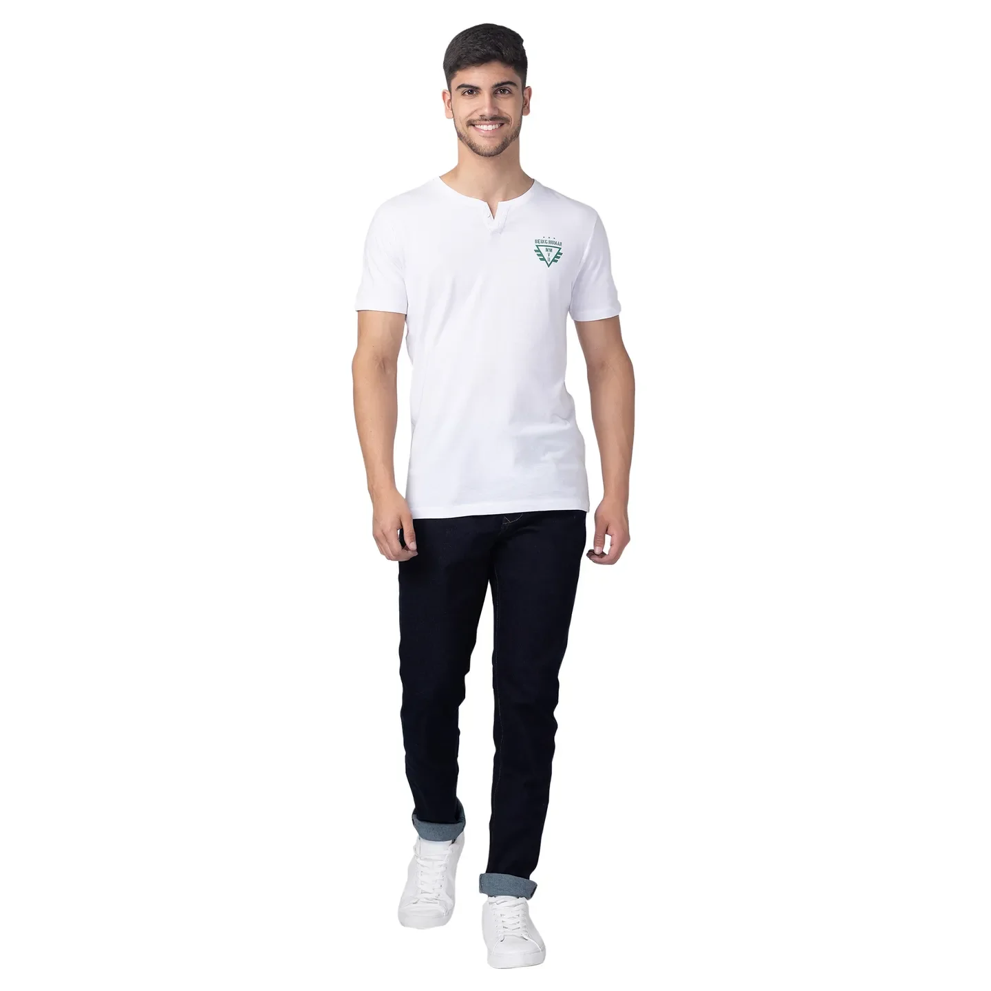 Blue Slim Straight Fit Men's Denims by Being Human Clothing - Image 5