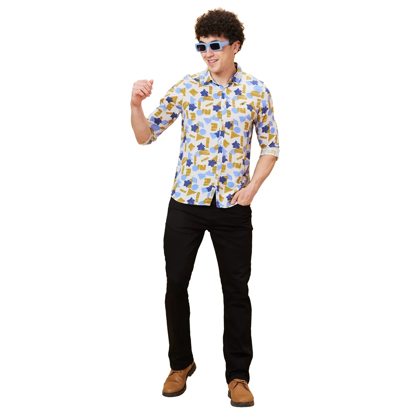 Blue Slim Fit Men's Denims by Being Human Clothing - Image 2