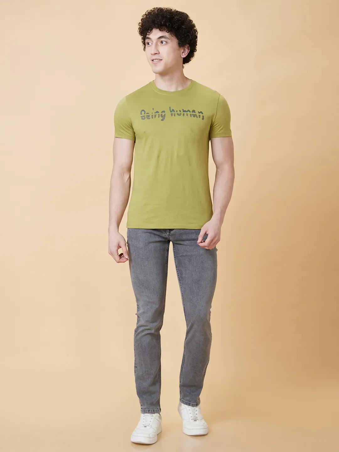 Grey Slim Straight Fit Men's Denims by Being Human Clothing - Image 5