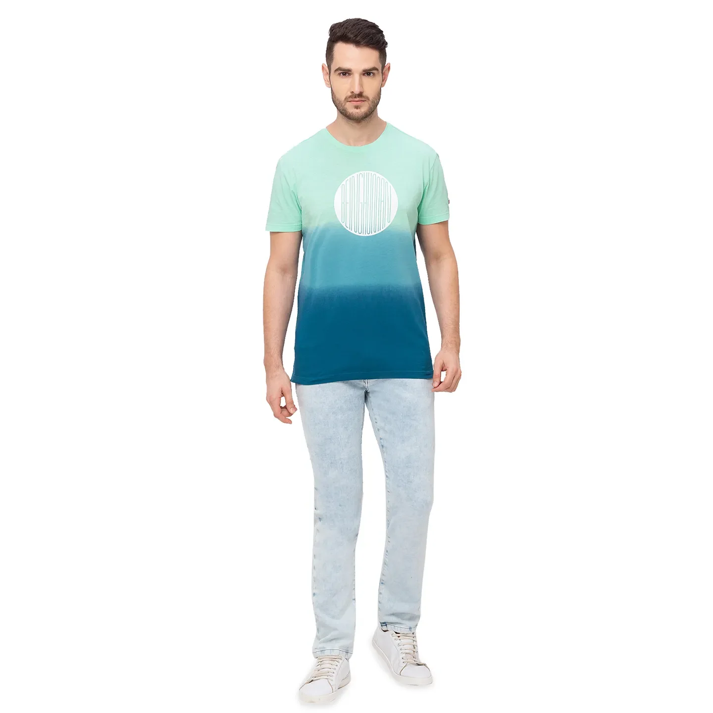 Blue Slim Straight Fit Men's Denims by Being Human Clothing - Image 2