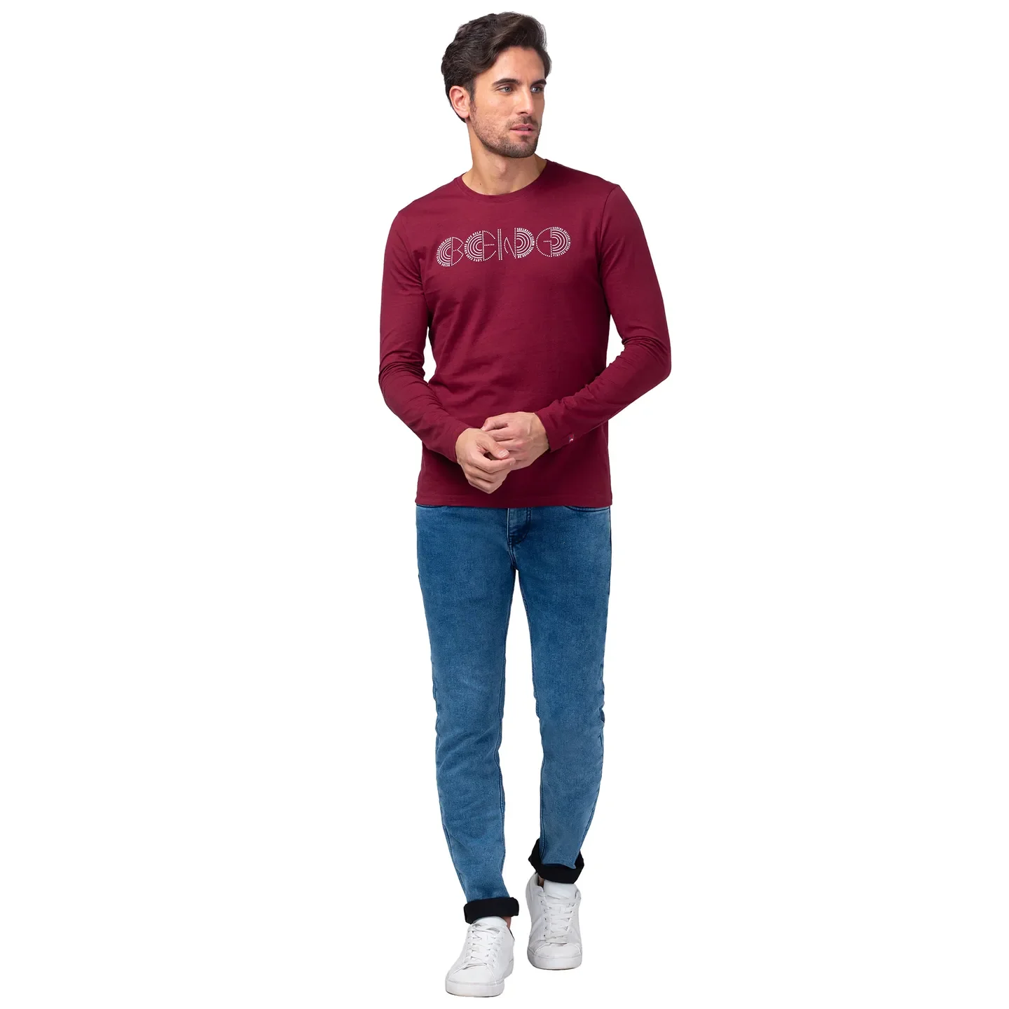 Blue Slim Straight Fit Men's Denims by Being Human Clothing - Image 2