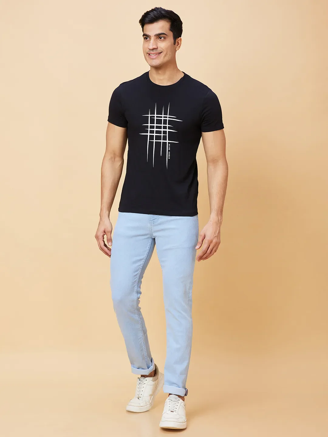 Blue Slim Straight Fit Men's Denims by Being Human Clothing - Image 2