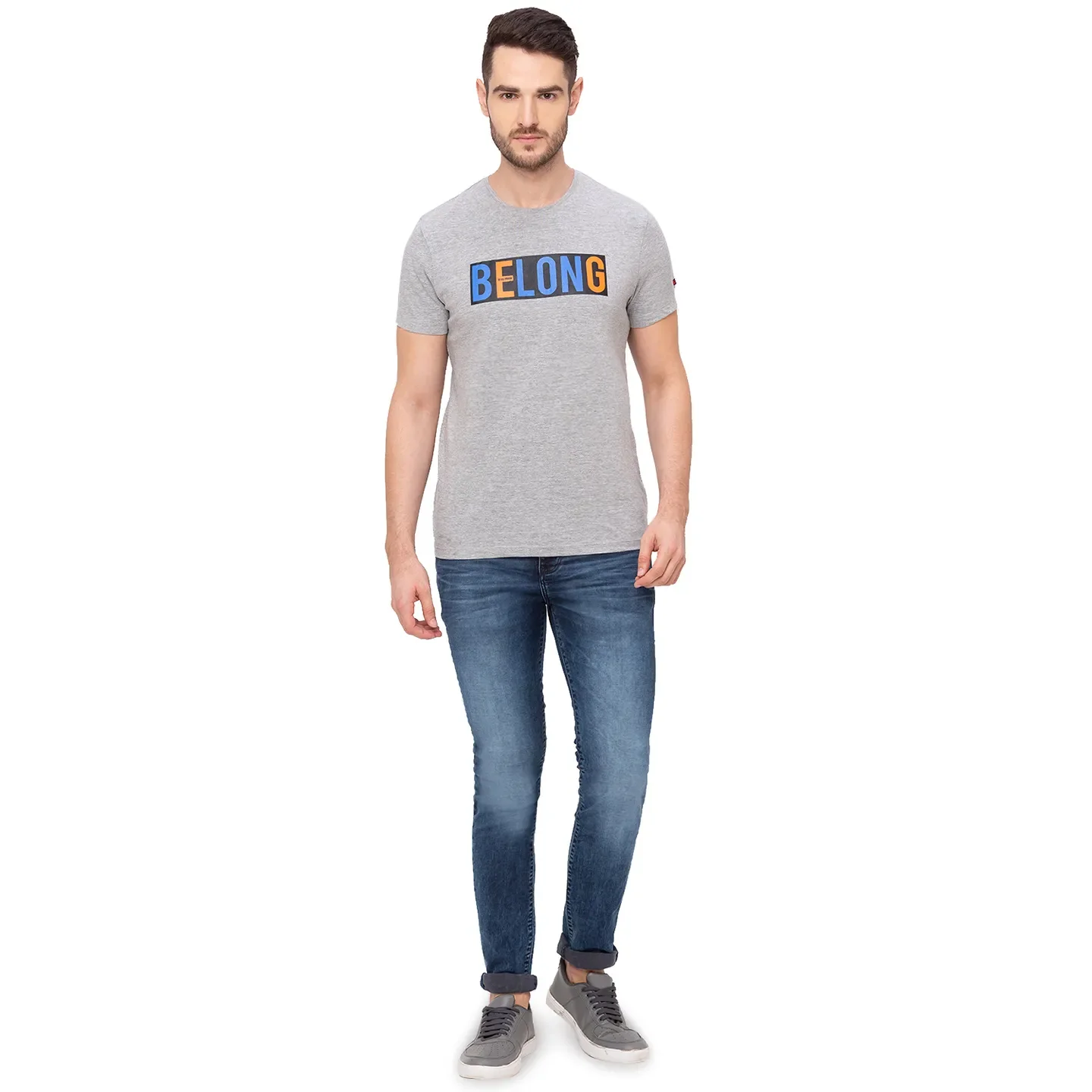 Blue Slim Straight Fit Men's Denims by Being Human Clothing - Image 2