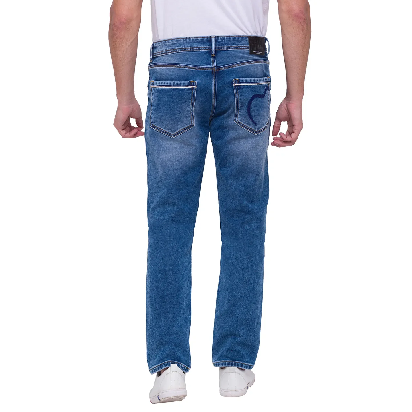 Blue Slim Straight Fit Men's Denims by Being Human Clothing