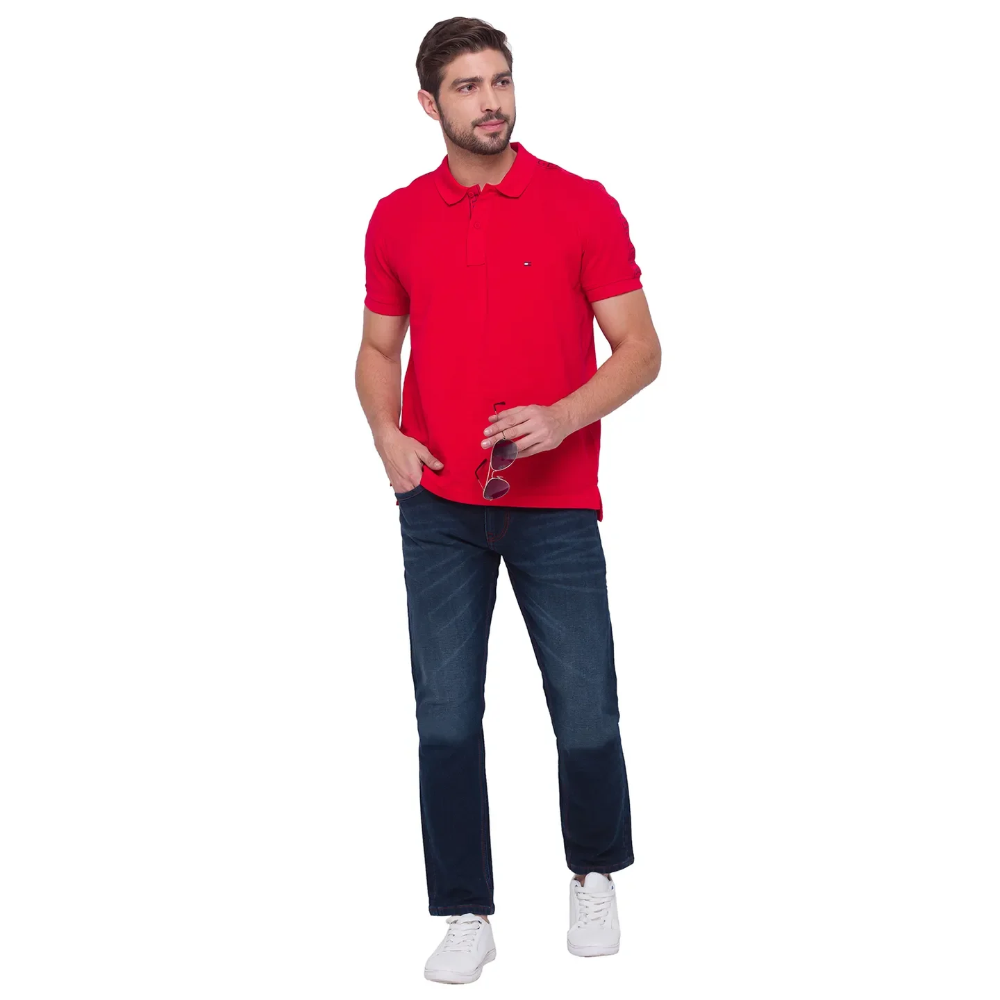 Blue Slim Straight Fit Men's Denims by Being Human Clothing - Image 4