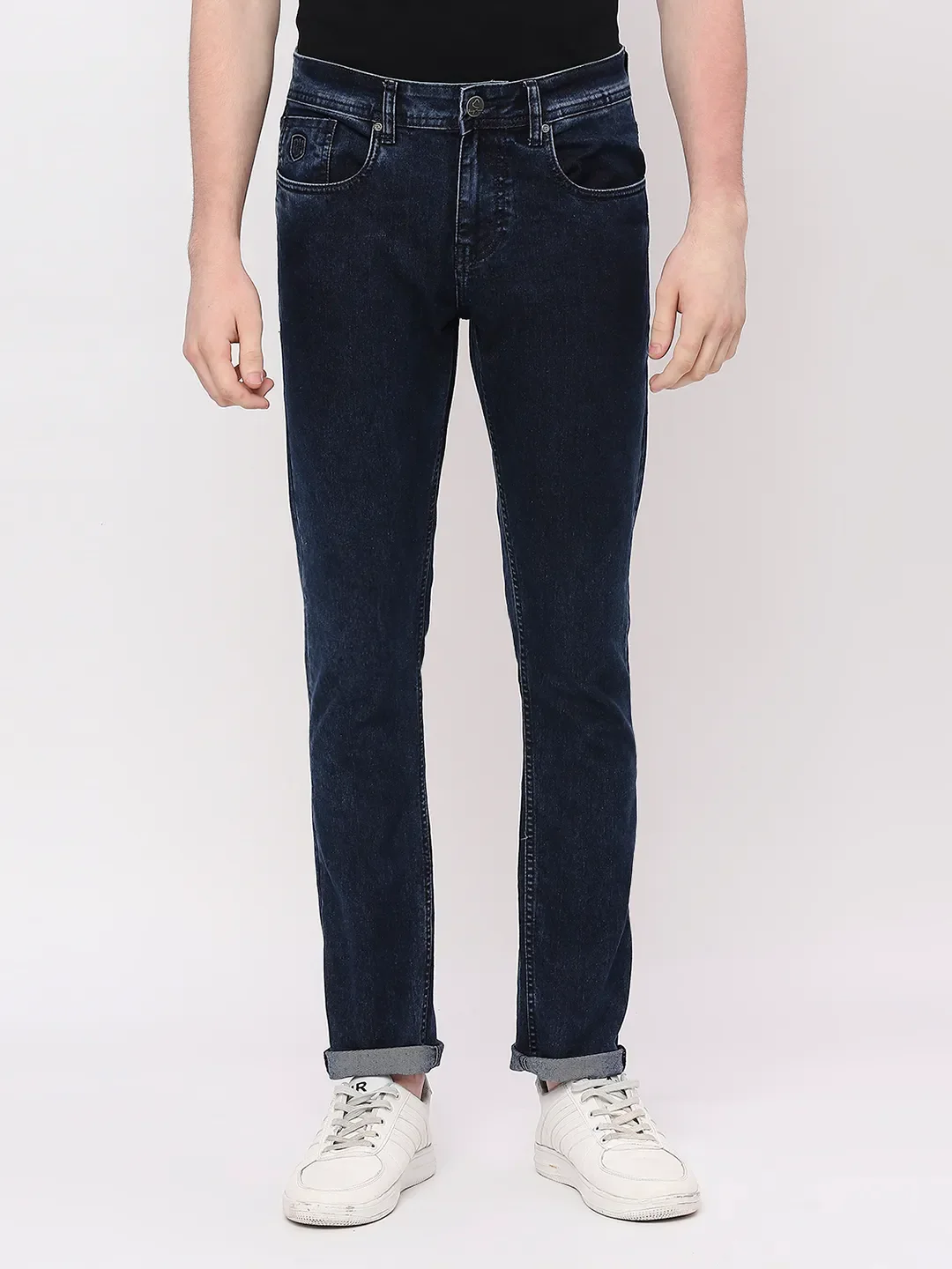 Blue Slim Straight Fit Men's Denims by Being Human Clothing