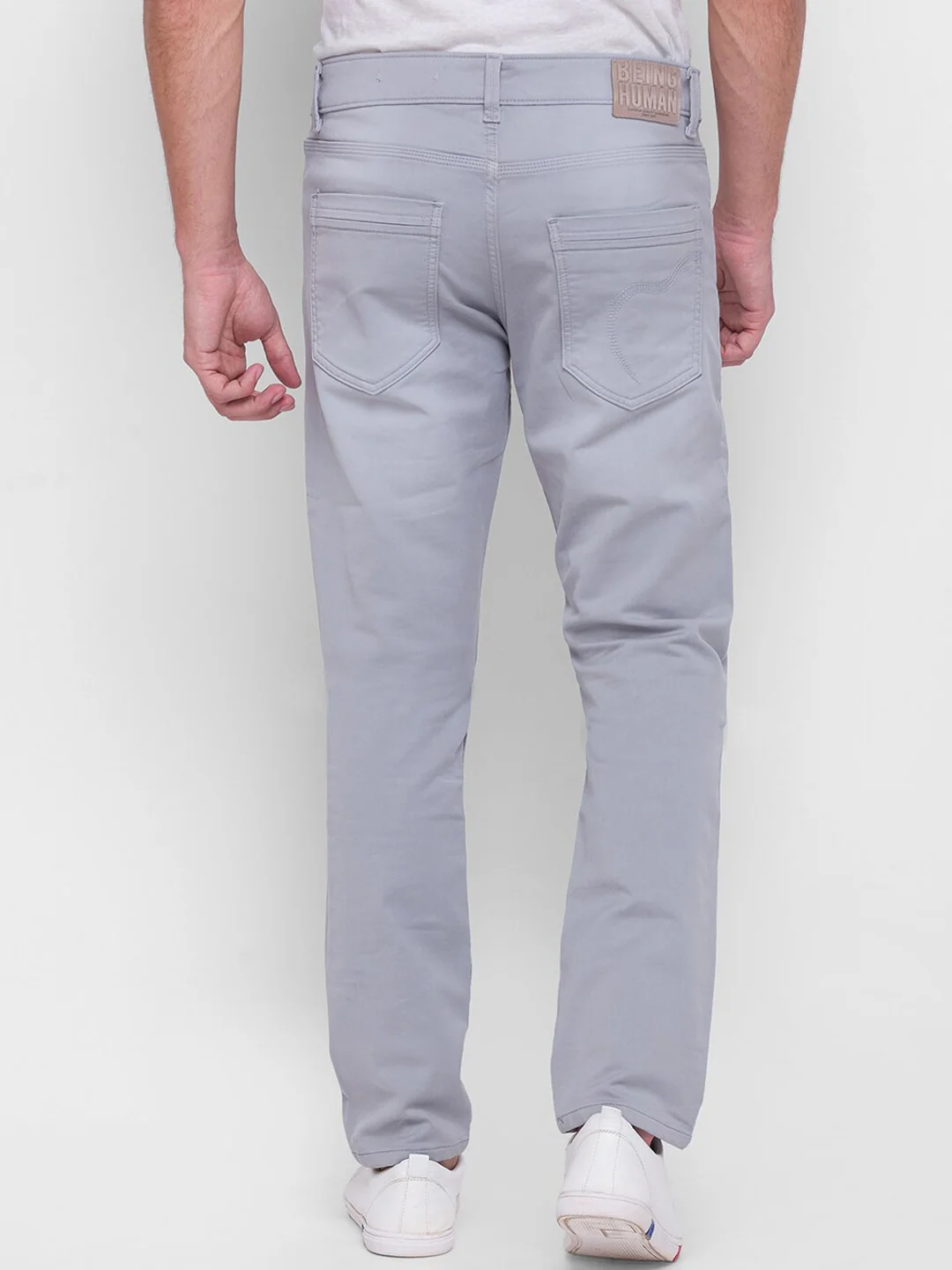 Steel Slim Fit Denims For Men By Being Human Clothing - Image 2