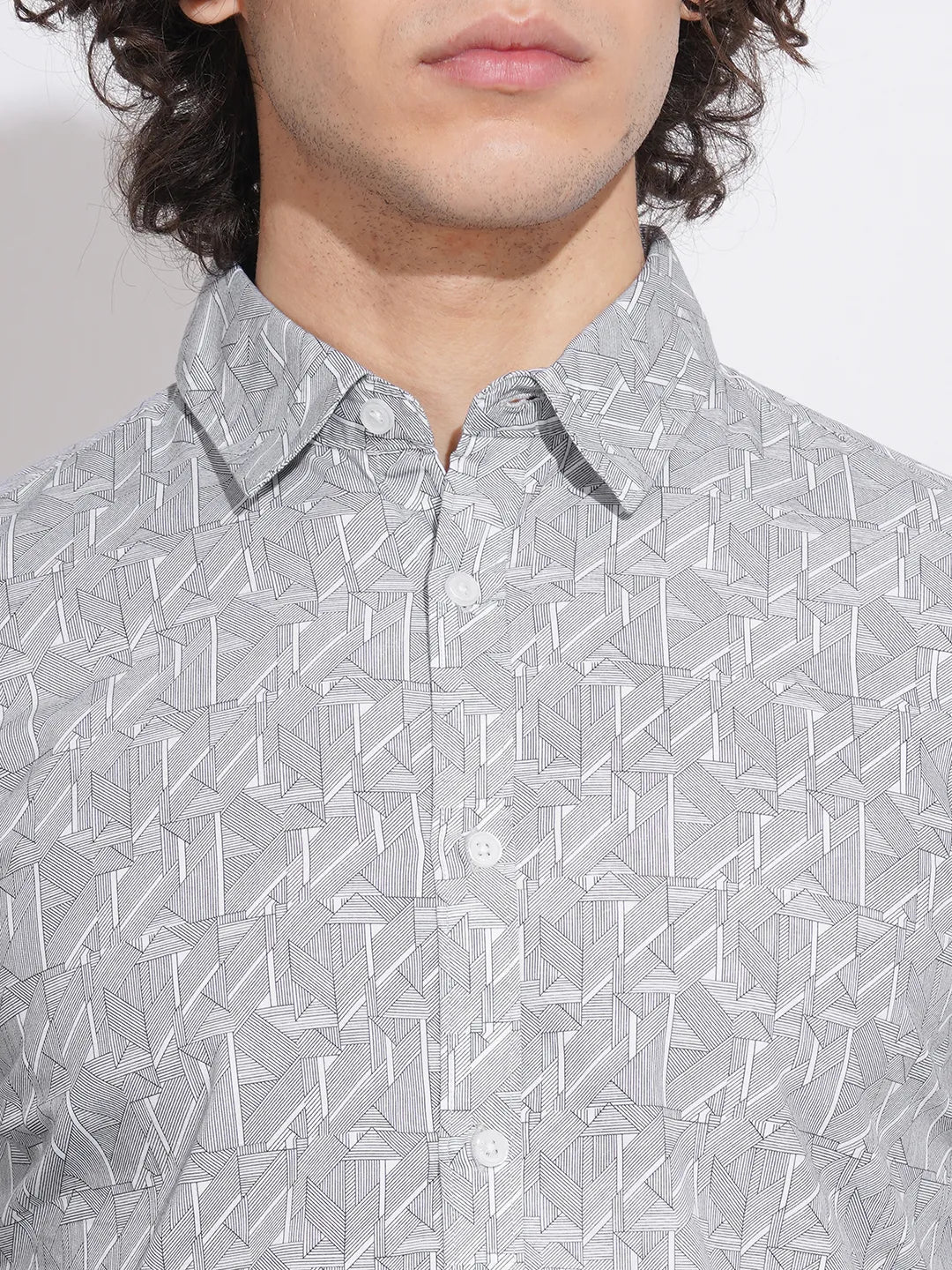 Black Slim Fit Regular Collar Men's Shirt by Being Human Clothing - Image 5