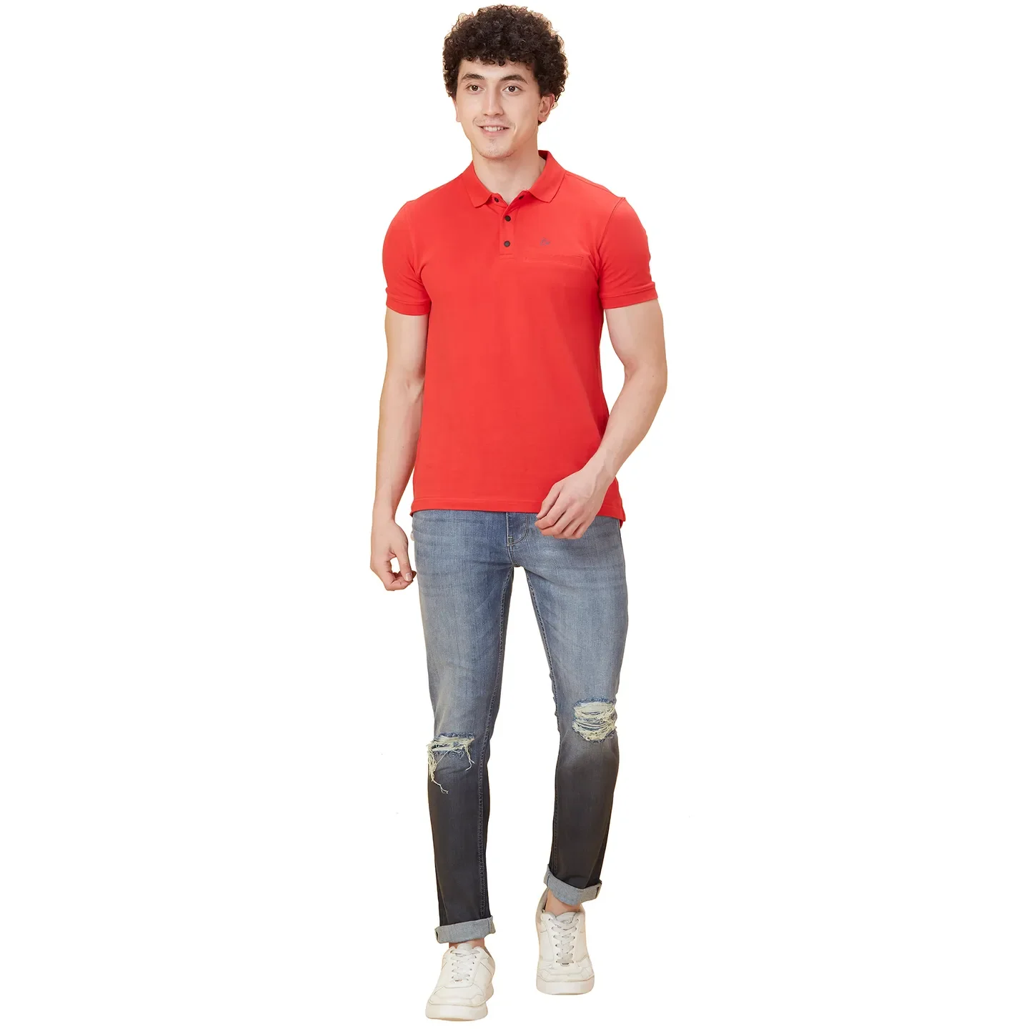 Teal Slim Fit Regular Collar Men's Shirt by Being Human Clothing - Image 2