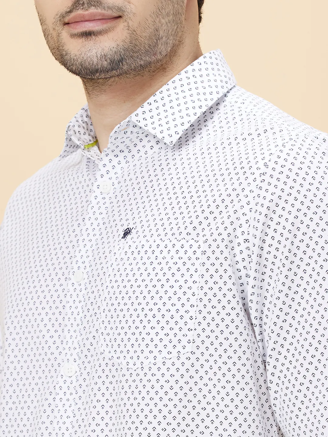 Navy Slim Fit Regular Collar Men's Shirt by Being Human Clothing - Image 5