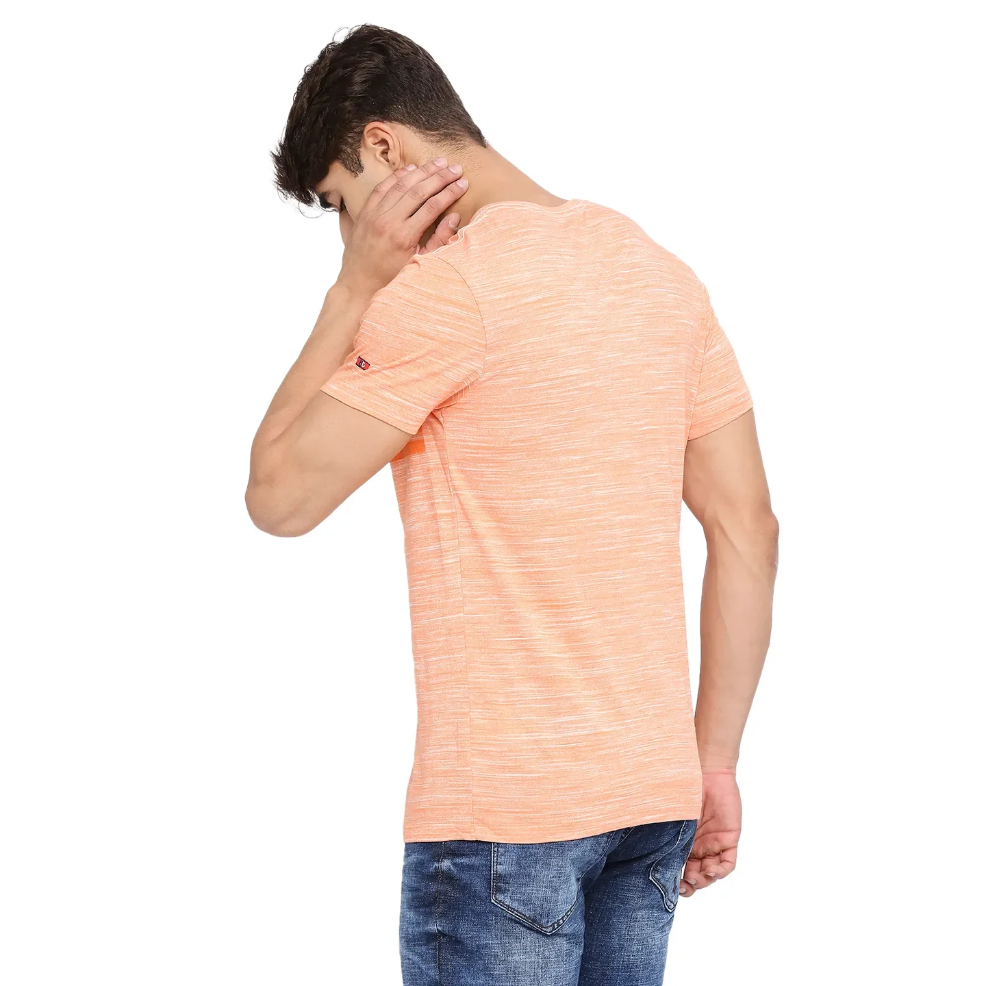 Grey Slim Straight Fit Men's Short Sleeves T-Shirt by Being Human Clothing - Image 4