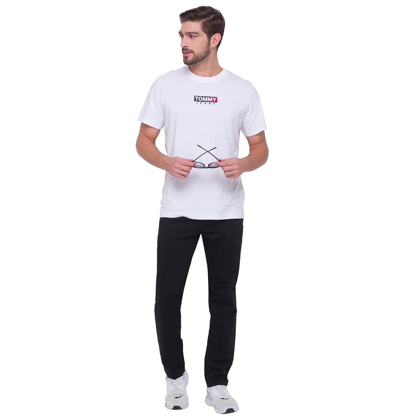 Black Slim Straight Fit Men's Denims by Being Human Clothing - Image 5