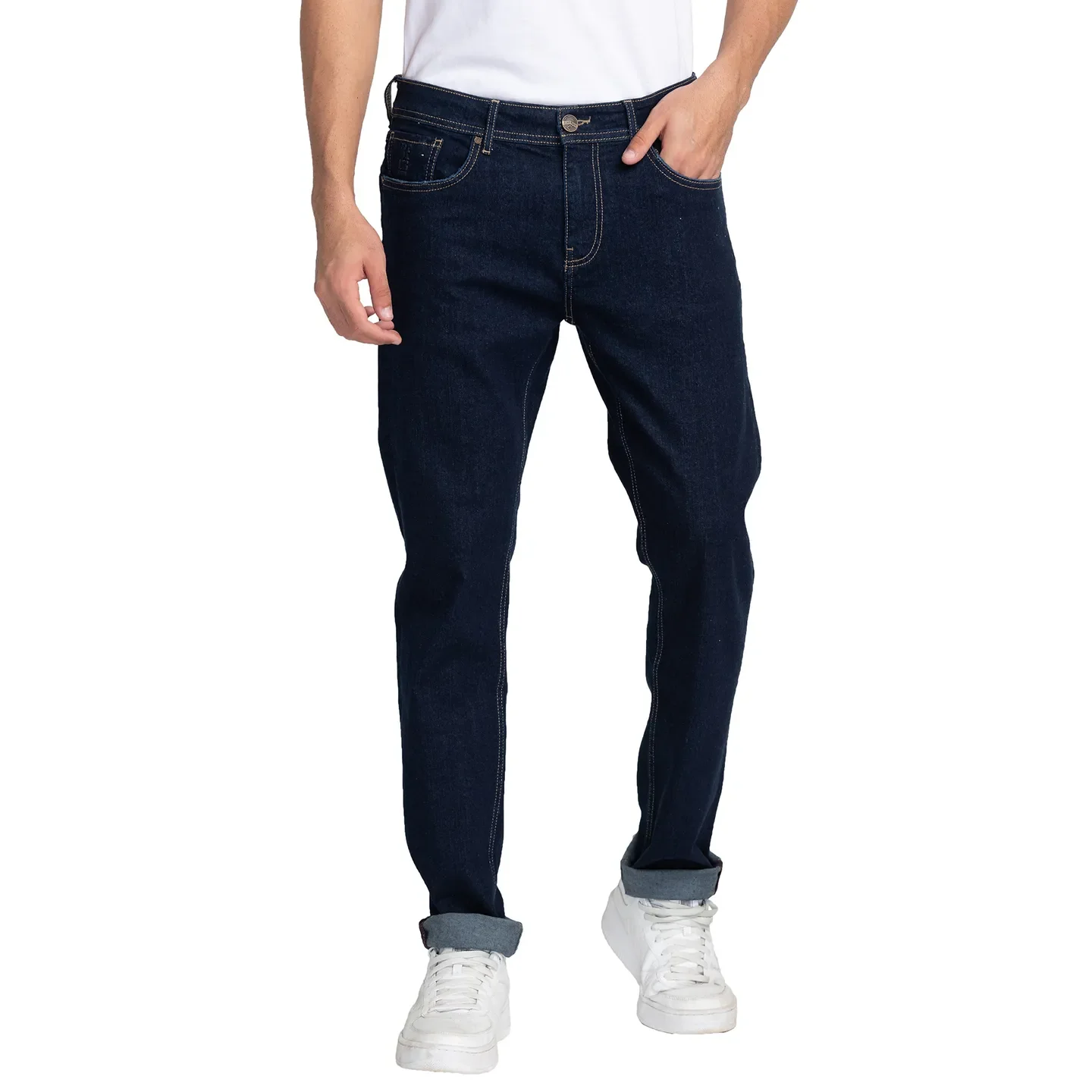 Blue Slim Straight Fit Men's Denims by Being Human Clothing