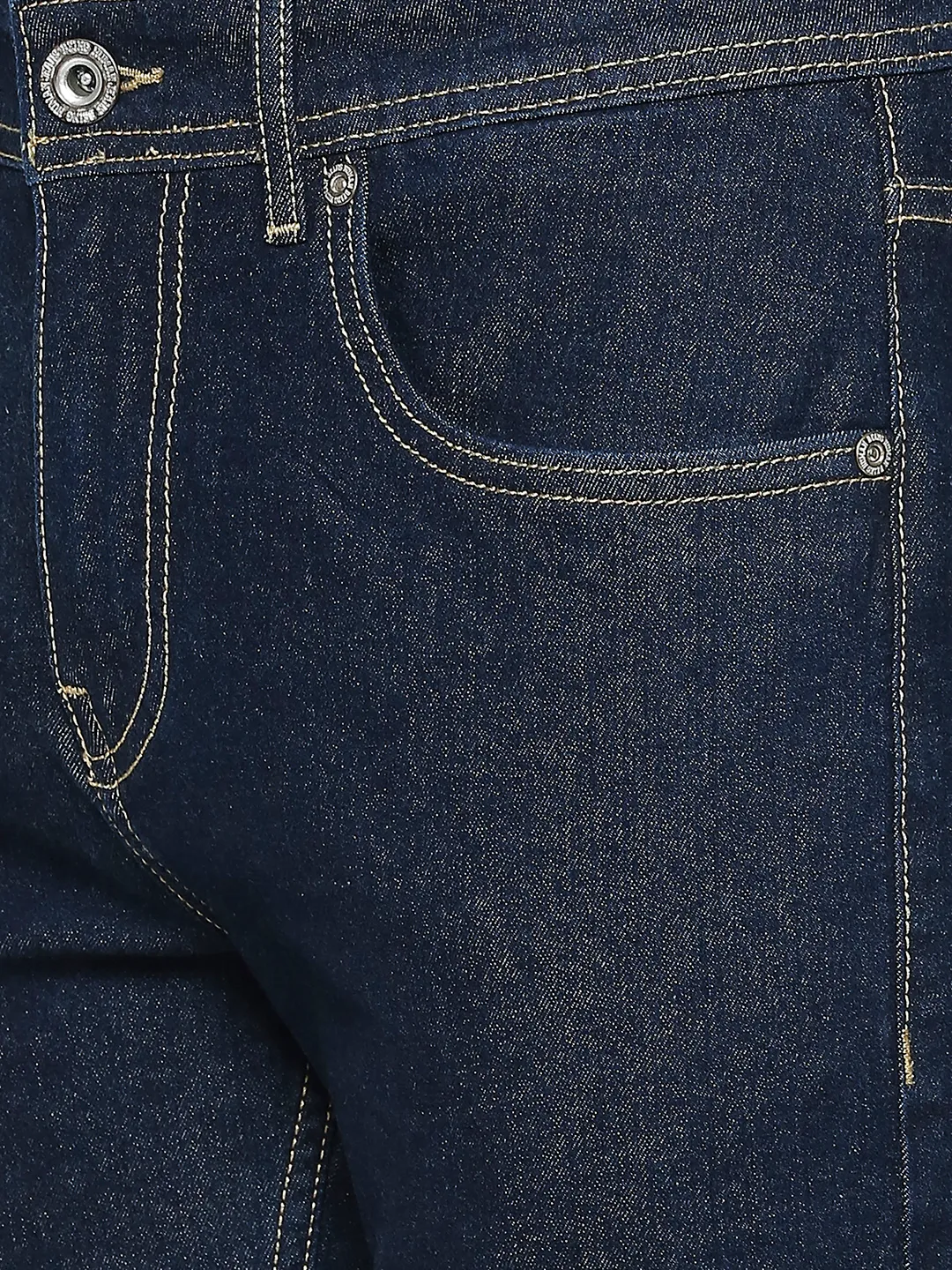 Blue Slim Straight Fit Men's Denims by Being Human Clothing - Image 5