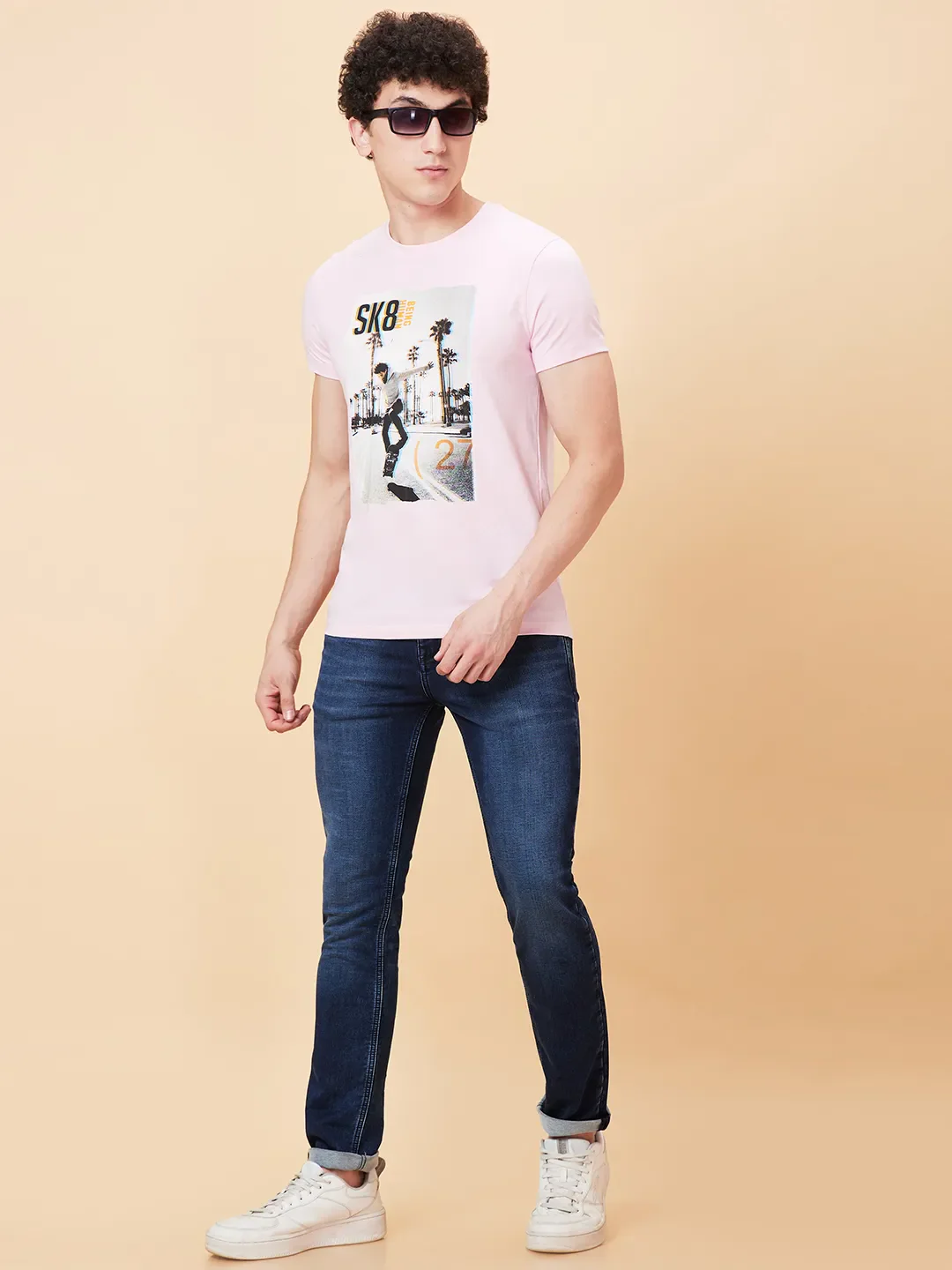 Blue Slim Straight Fit Men's Denims by Being Human Clothing - Image 6