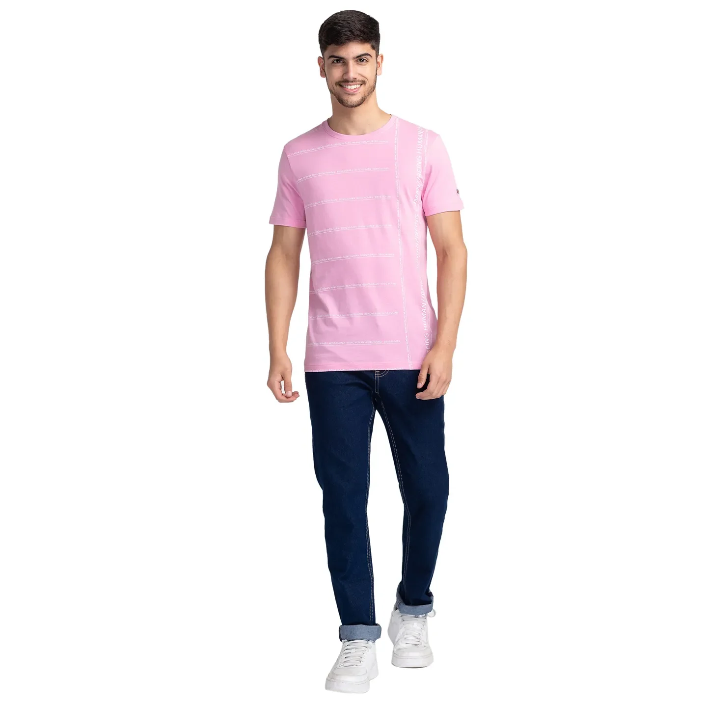 Blue Slim Straight Fit Men's Denims by Being Human Clothing - Image 2