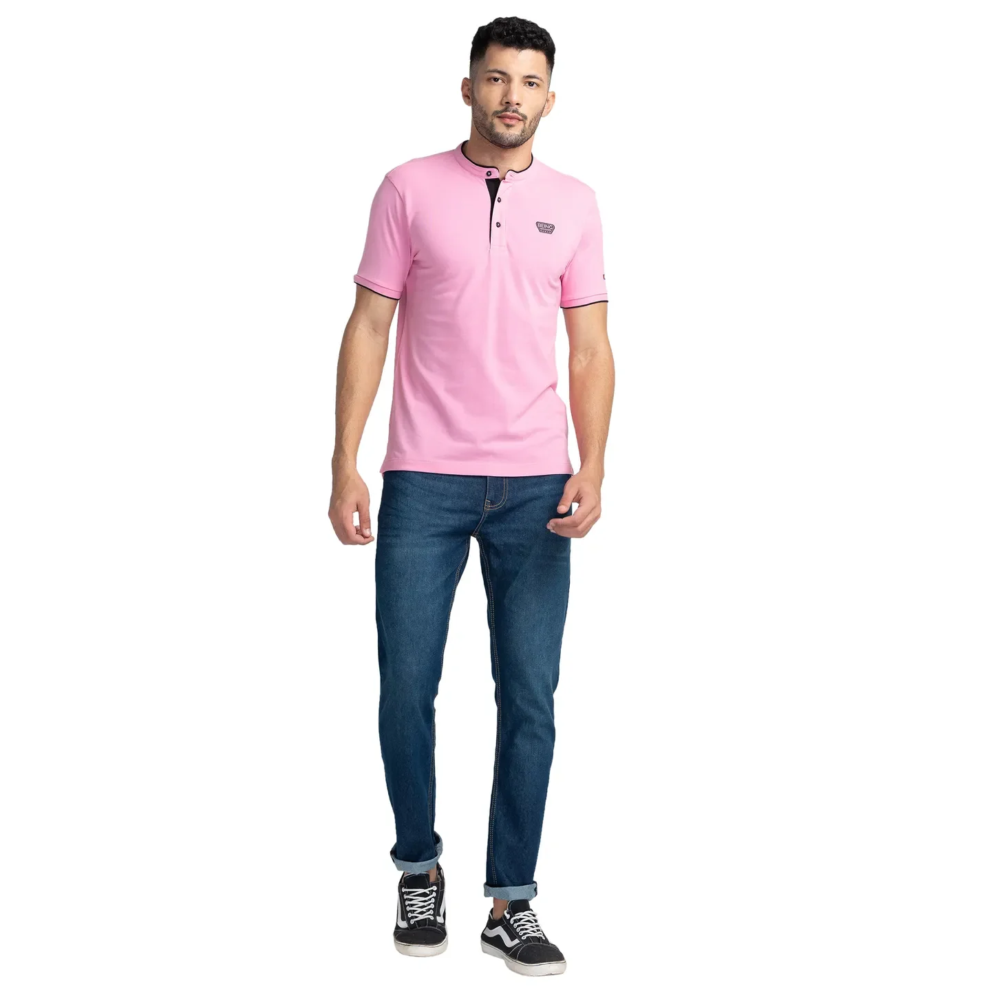 Blue Slim Straight Fit Men's Denims by Being Human Clothing - Image 2