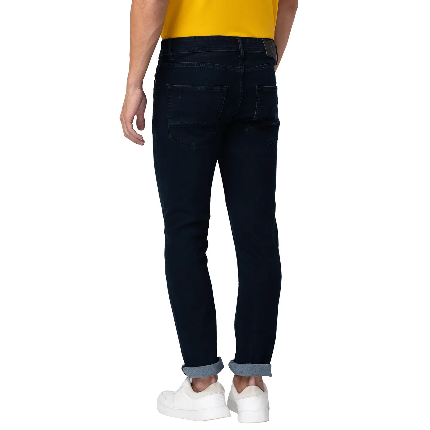 Blue Slim Straight Fit Men's Denims by Being Human Clothing - Image 3