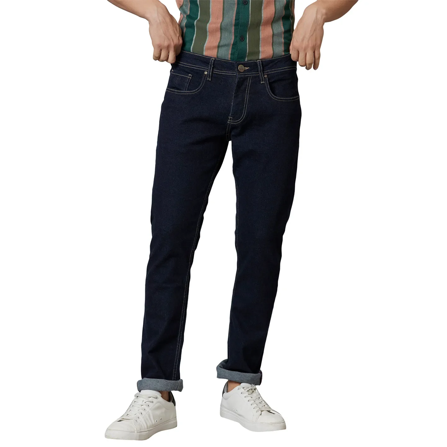 Blue Slim Straight Fit Men's Denims by Being Human Clothing