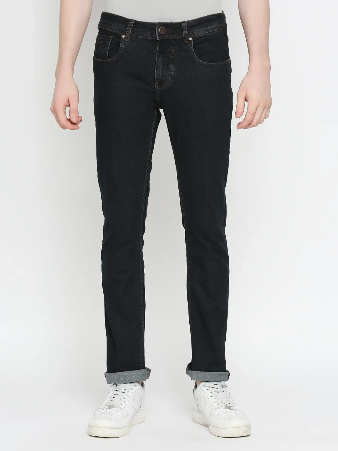 Blue Slim Straight Fit Men's Denims by Being Human Clothing