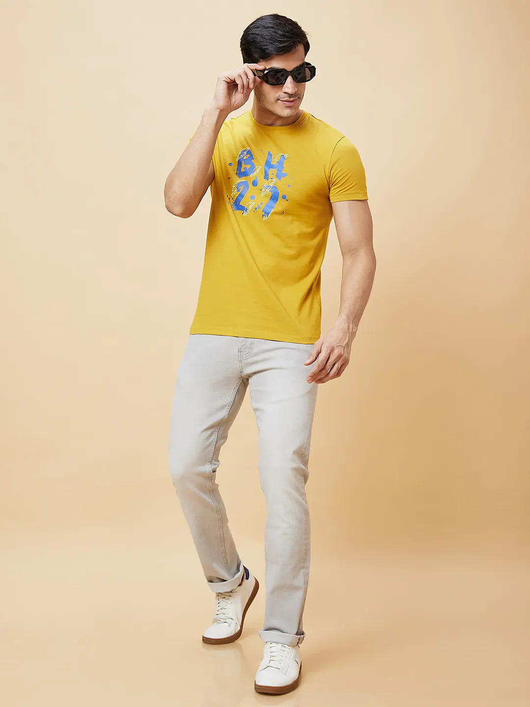 Grey Slim Straight Fit Men's Denims by Being Human Clothing - Image 6