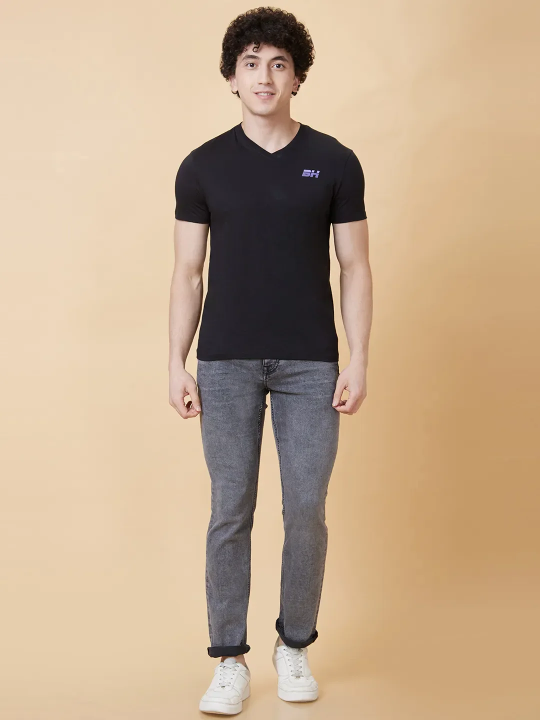 Grey Slim Straight Fit Men's Denims by Being Human Clothing