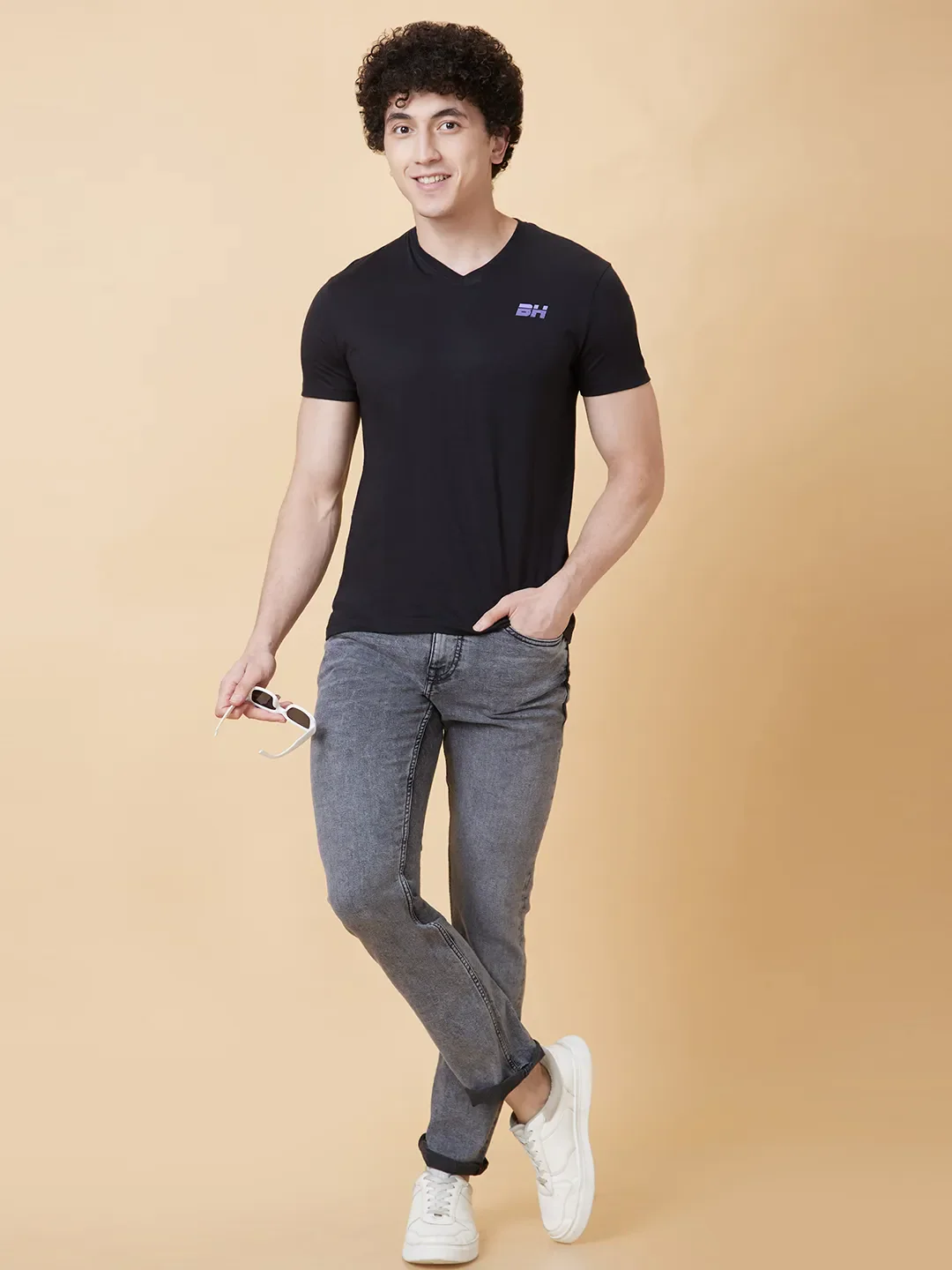 Grey Slim Straight Fit Men's Denims by Being Human Clothing - Image 5