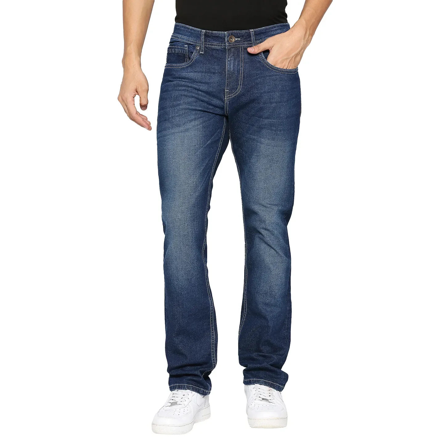 Blue Slim Straight Fit Men's Denims by Being Human Clothing