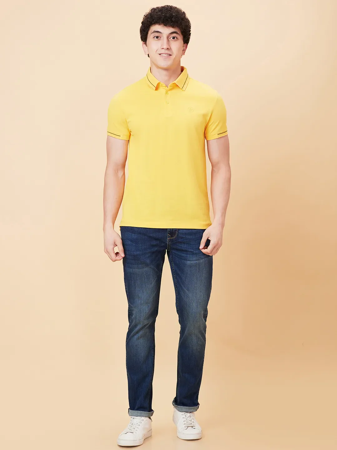 Blue Slim Straight Fit Men's Denims by Being Human Clothing - Image 2