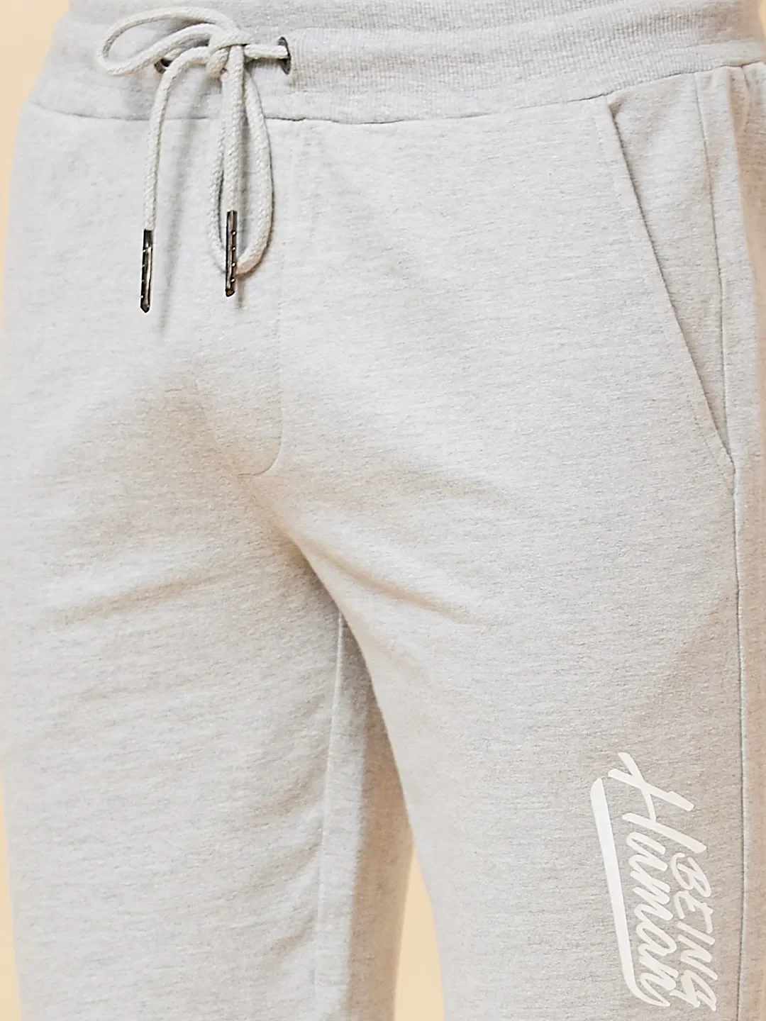 Grey Regular Fit Round Neck Long Sleeves Men's Sweatshirt by Being Human Clothing - Image 5