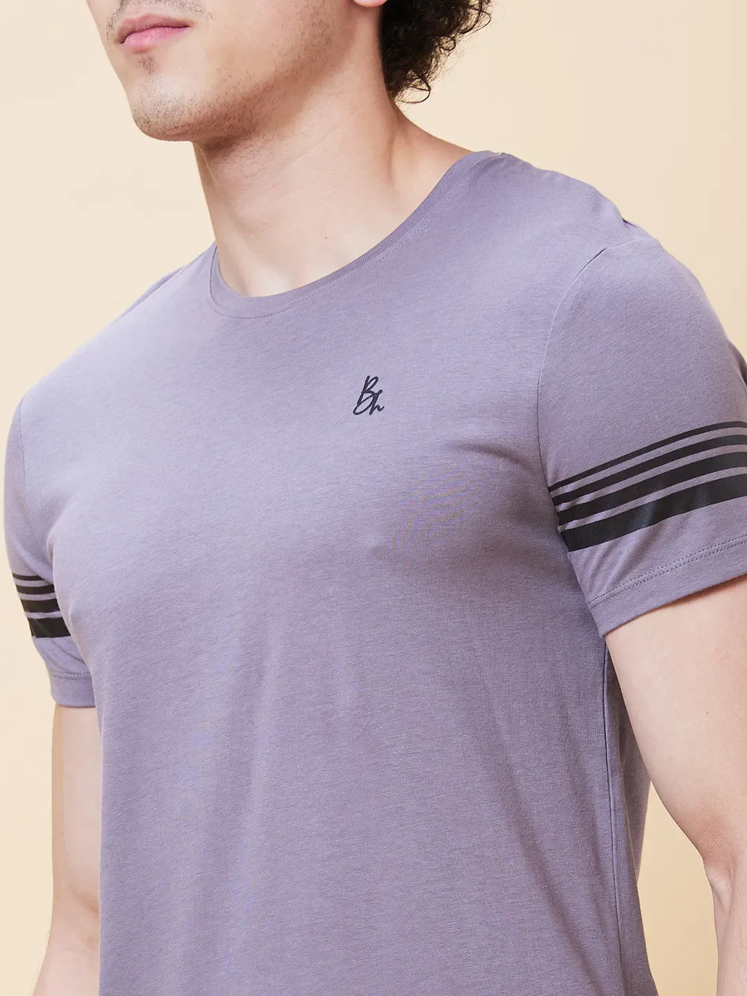 Grey Regular Fit Men's Short Sleeves T-Shirt by Being Human Clothing - Image 5