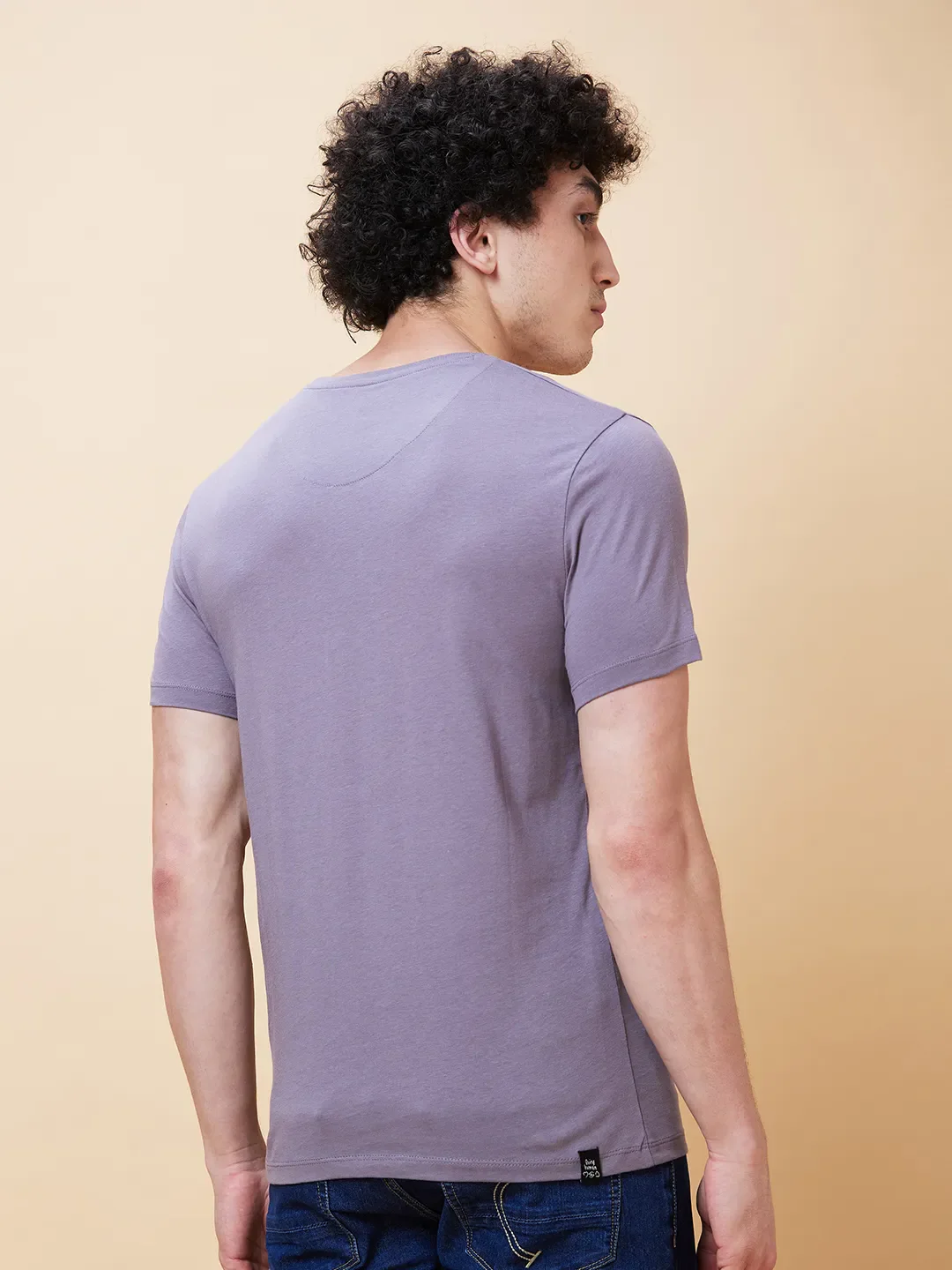 Grey Regular Fit Men's Short Sleeves T-Shirt by Being Human Clothing - Image 3