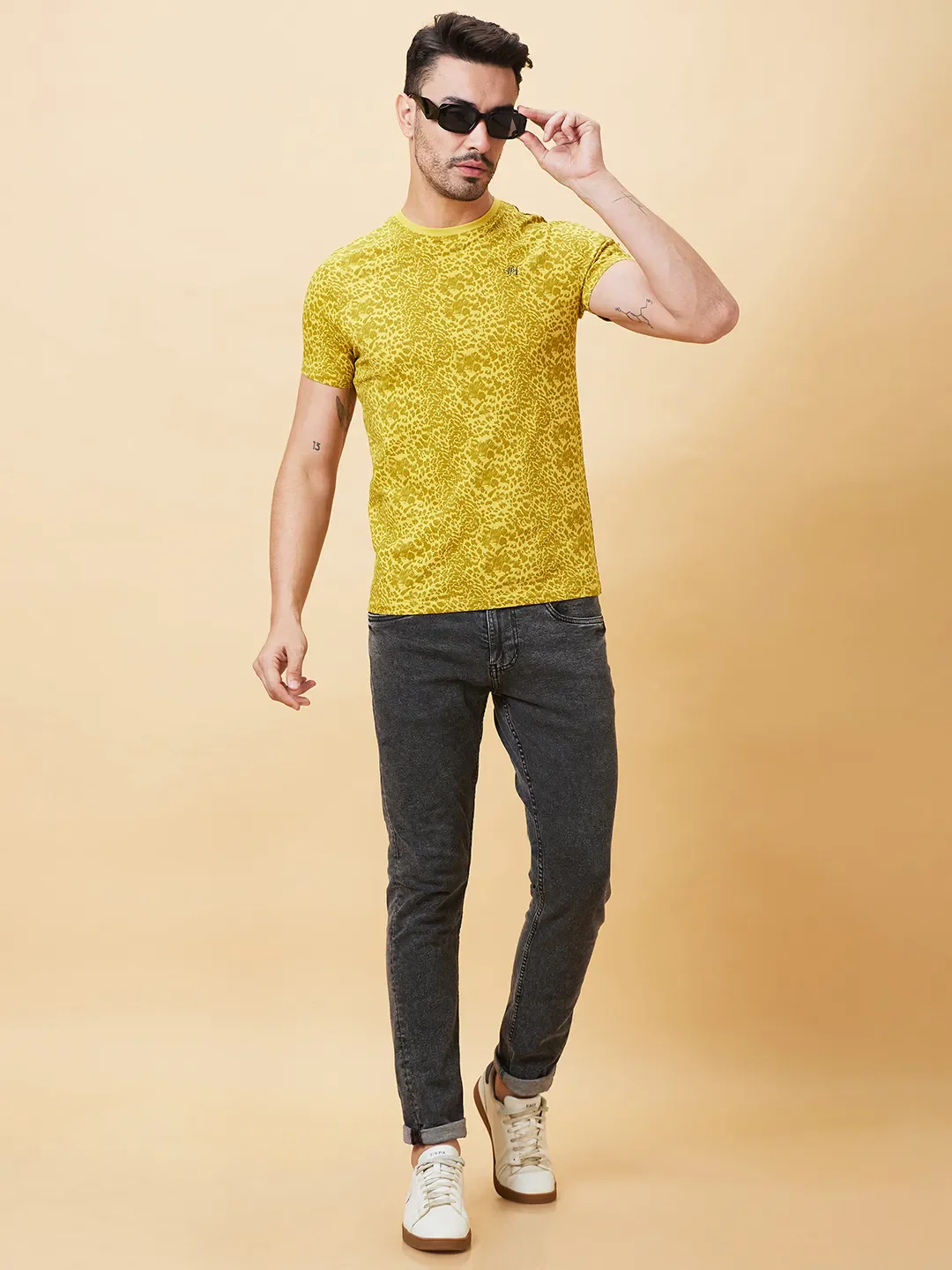 Bamboo Regular Fit Round Neck Men's T-Shirt by Being Human Clothing - Image 6