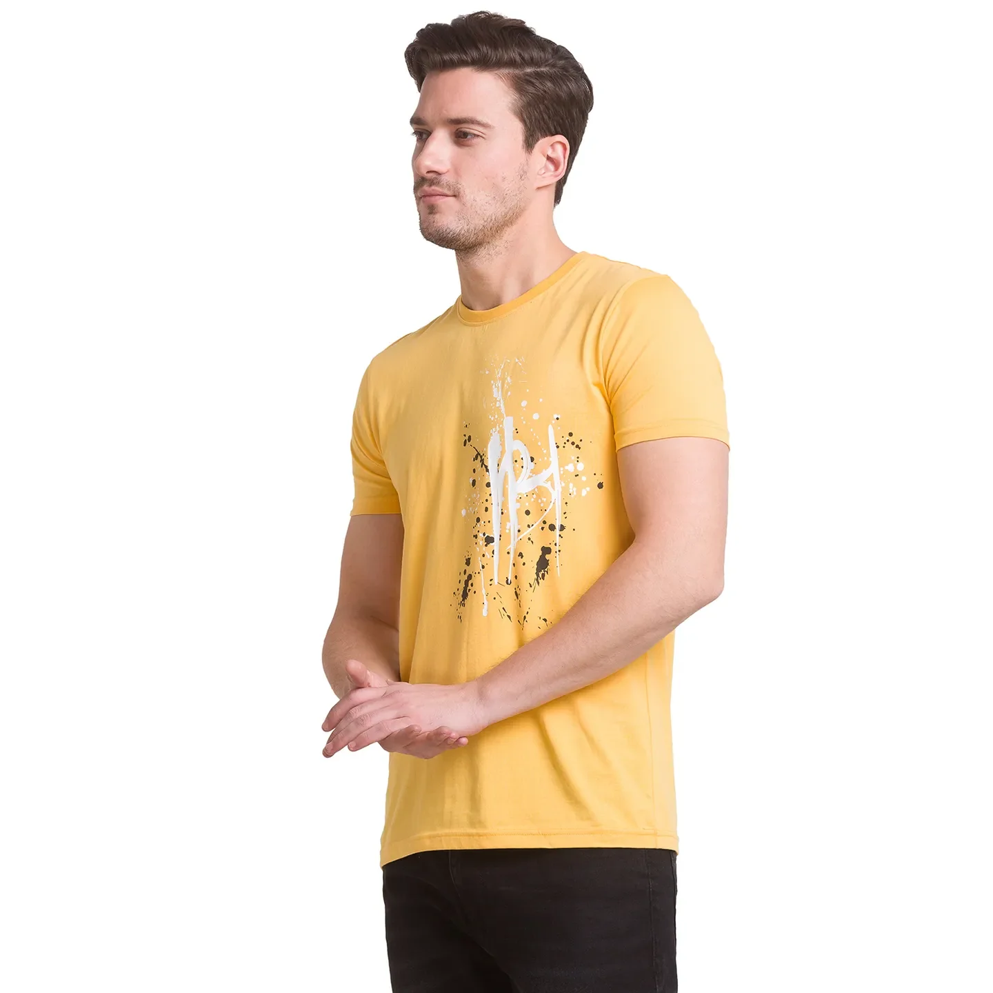 Besswax Regular Fit Round Neck Men's T-Shirt by Being Human Clothing - Image 2