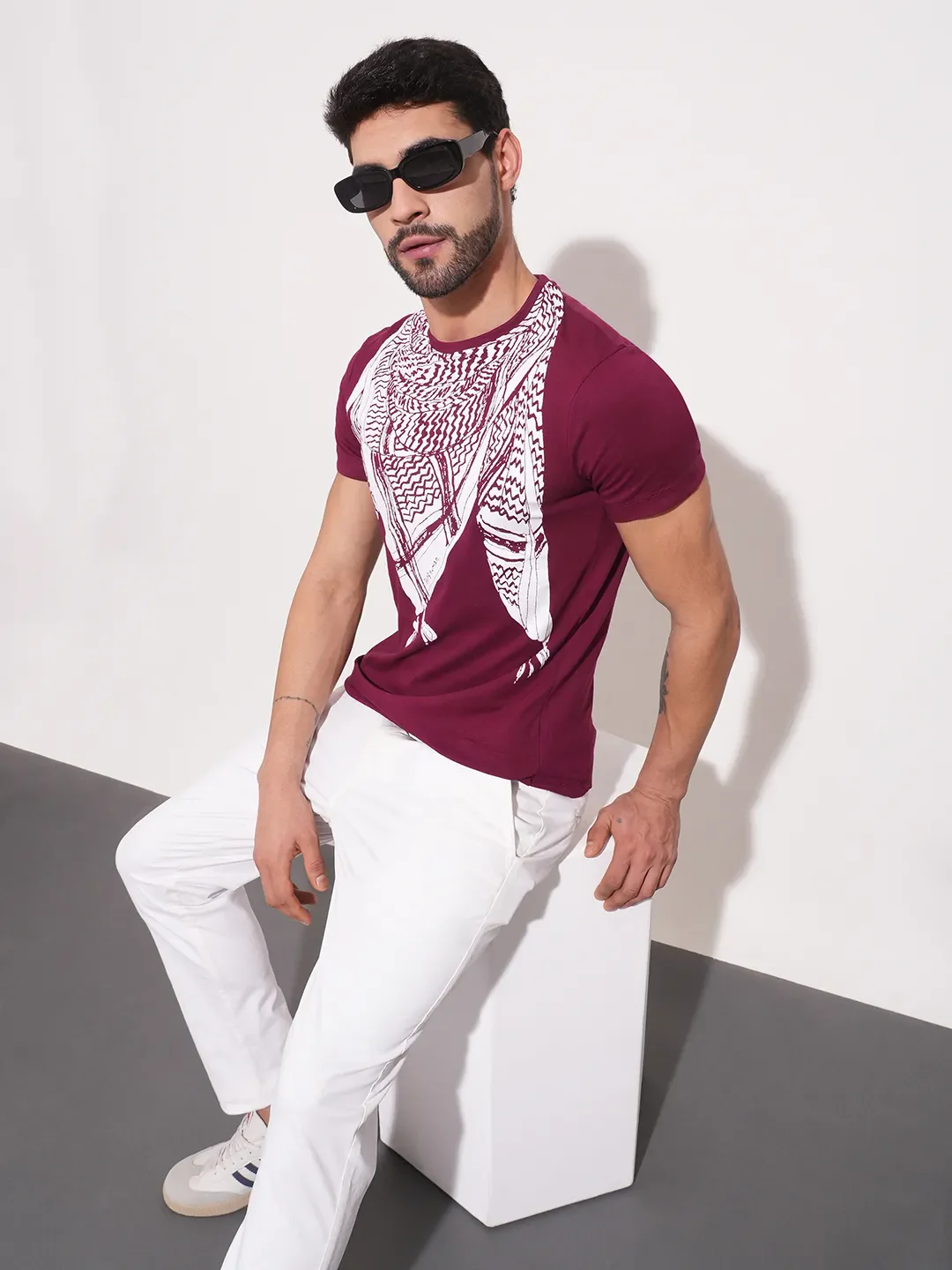 Brick Regular Fit Round Neck Men's T-Shirt by Being Human Clothing - Image 6