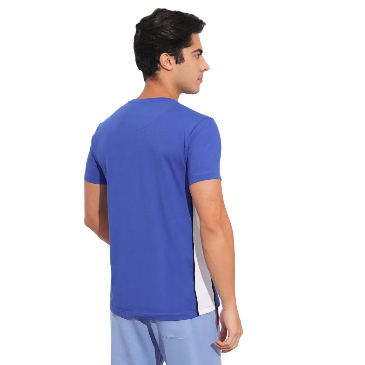 Blue Regular Fit Men's T-Shirt By Being Human Clothing - Image 3